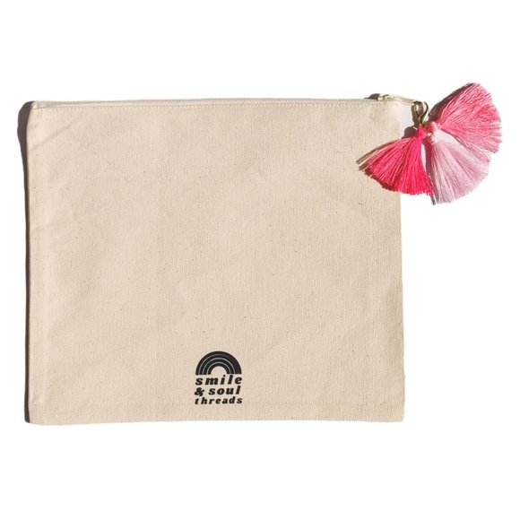 Have More Fun Smiley Face Zipper Pouch - Picture 3 of 5